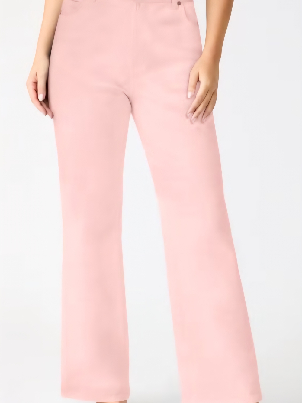 Denim 24/7 Blush Pink Boot Cut Women's Pants - Size 32W Tall